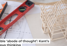 Building a stable ‘abode of thought’: Kant’s rules for virtuous thinking Virtuous thinking, Kant wrote, is like good carpentry: It builds strong ideas in harmony with one another. Jackyenjoyphotography/Moment via Getty Images